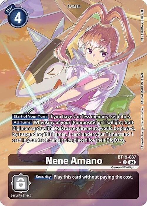 Nene Amano (Alternate Art) (19087) [BT18-20] - Digimon Card Game Single