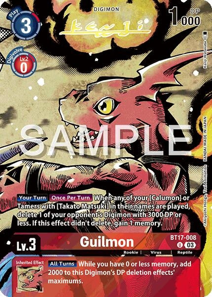Guilmon (Signed) (17008) [BT18-20] - Digimon Card Game Single