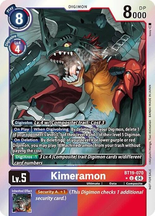 Kimeramon (Release Special Booster 2.0: Box Promotion Pack) (19070) [BT18-20] - Digimon Card Game Single