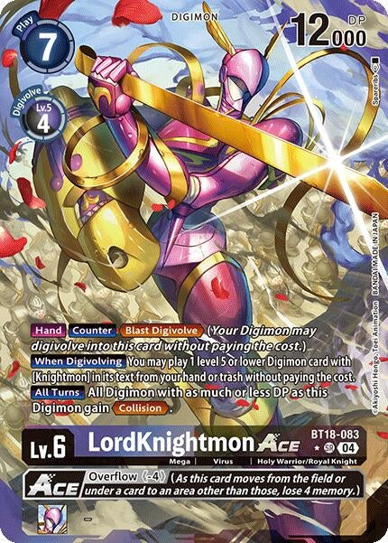 LordKnightmon ACE (Alternate Art) (18083) [BT18-20] - Digimon Card Game Single