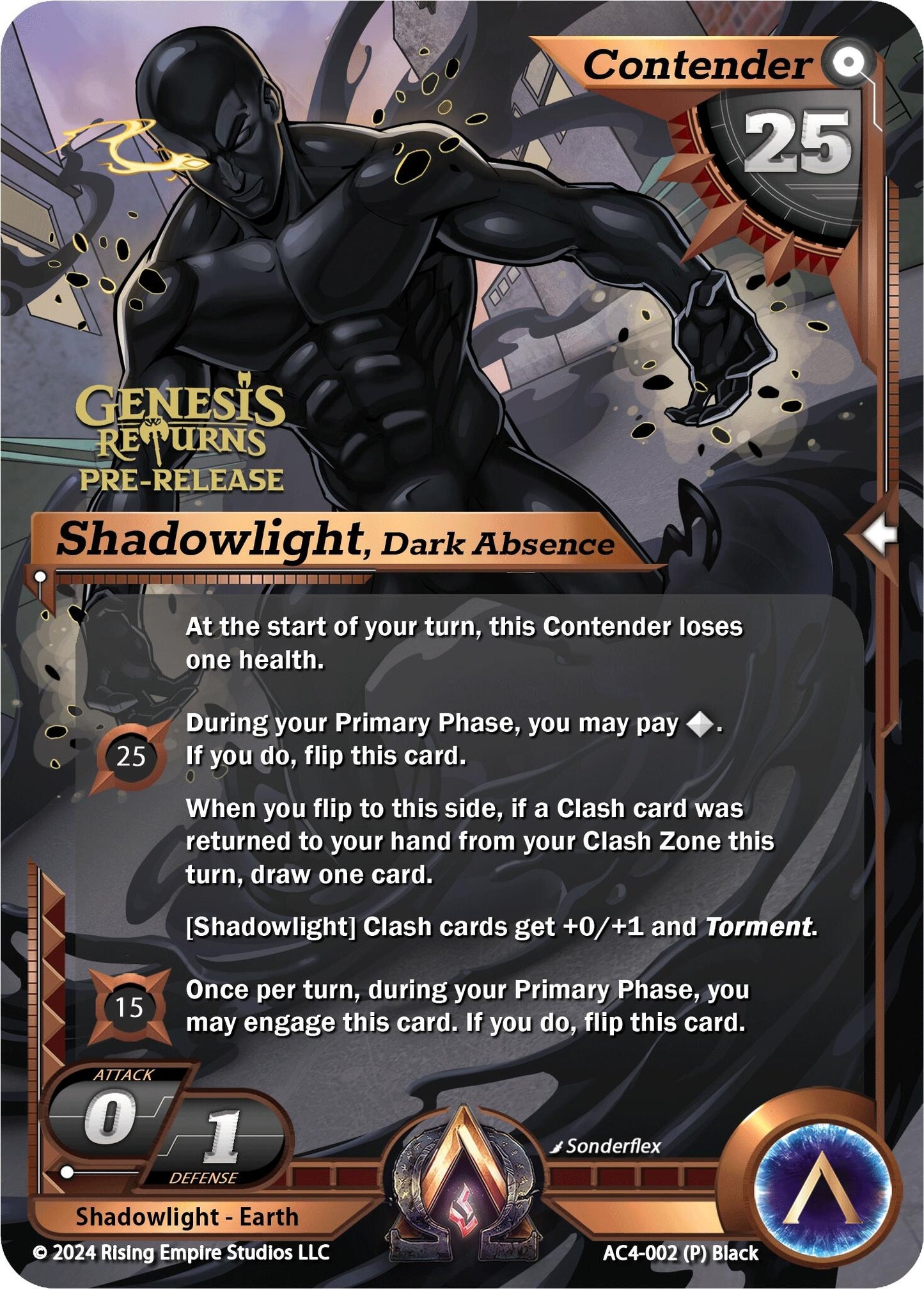 Shadowlight Dark Absence (Pre-Release) (4002) [AC4] - Alpha Clash Single