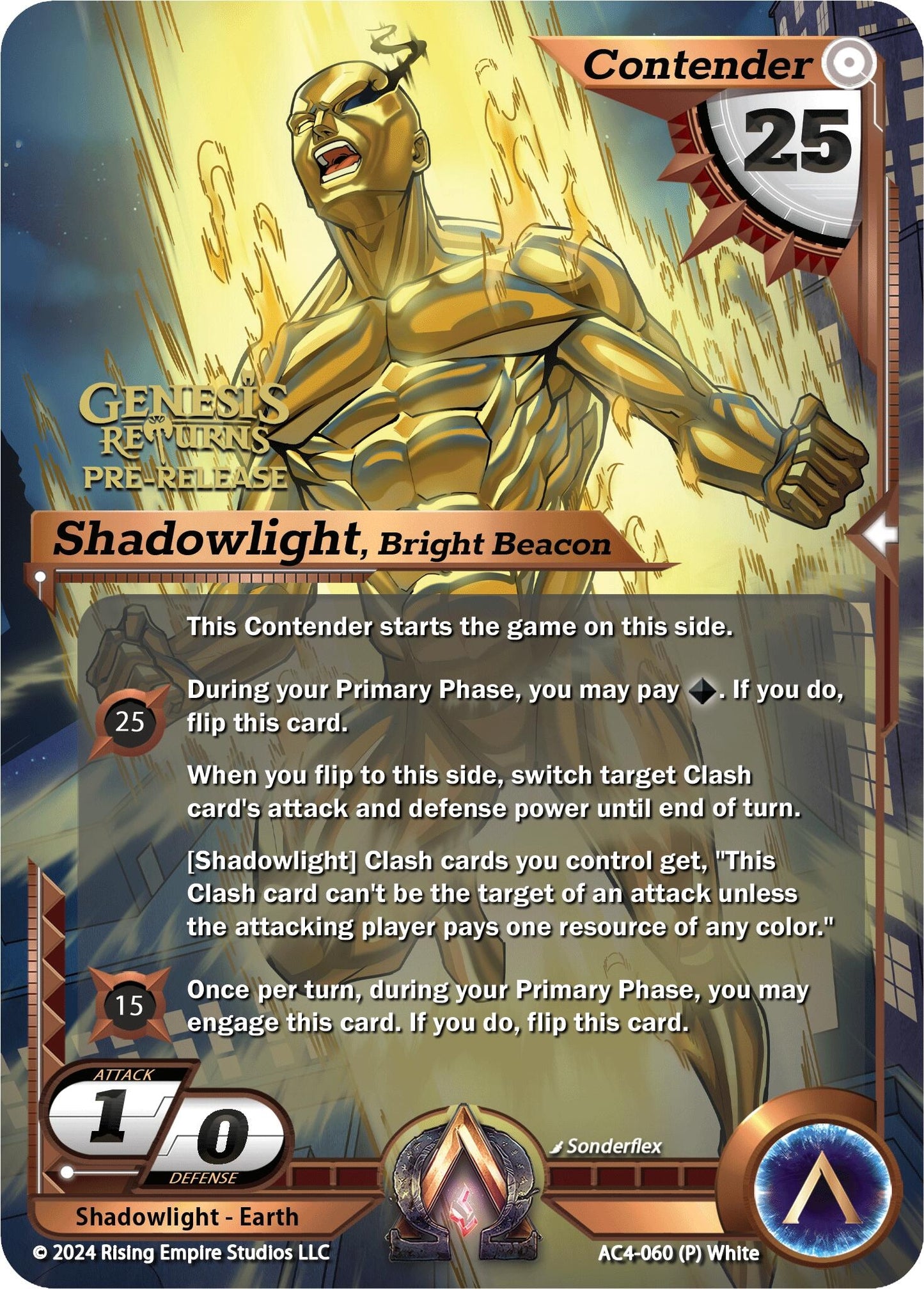 Shadowlight Bright Beacon (Pre-Release) (4060) [AC4] - Alpha Clash Single