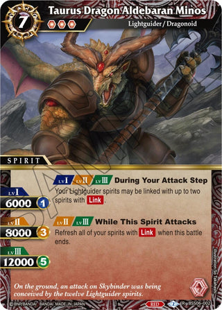 Taurus Dragon Aldebaran Minos (6002) [BSS06] - Battle Spirits Saga Single