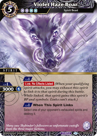 Violet Haze Boar (6019) [BSS06] - Battle Spirits Saga Single
