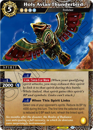 Holy Avian Thunderbird (6032) [BSS06] - Battle Spirits Saga Single