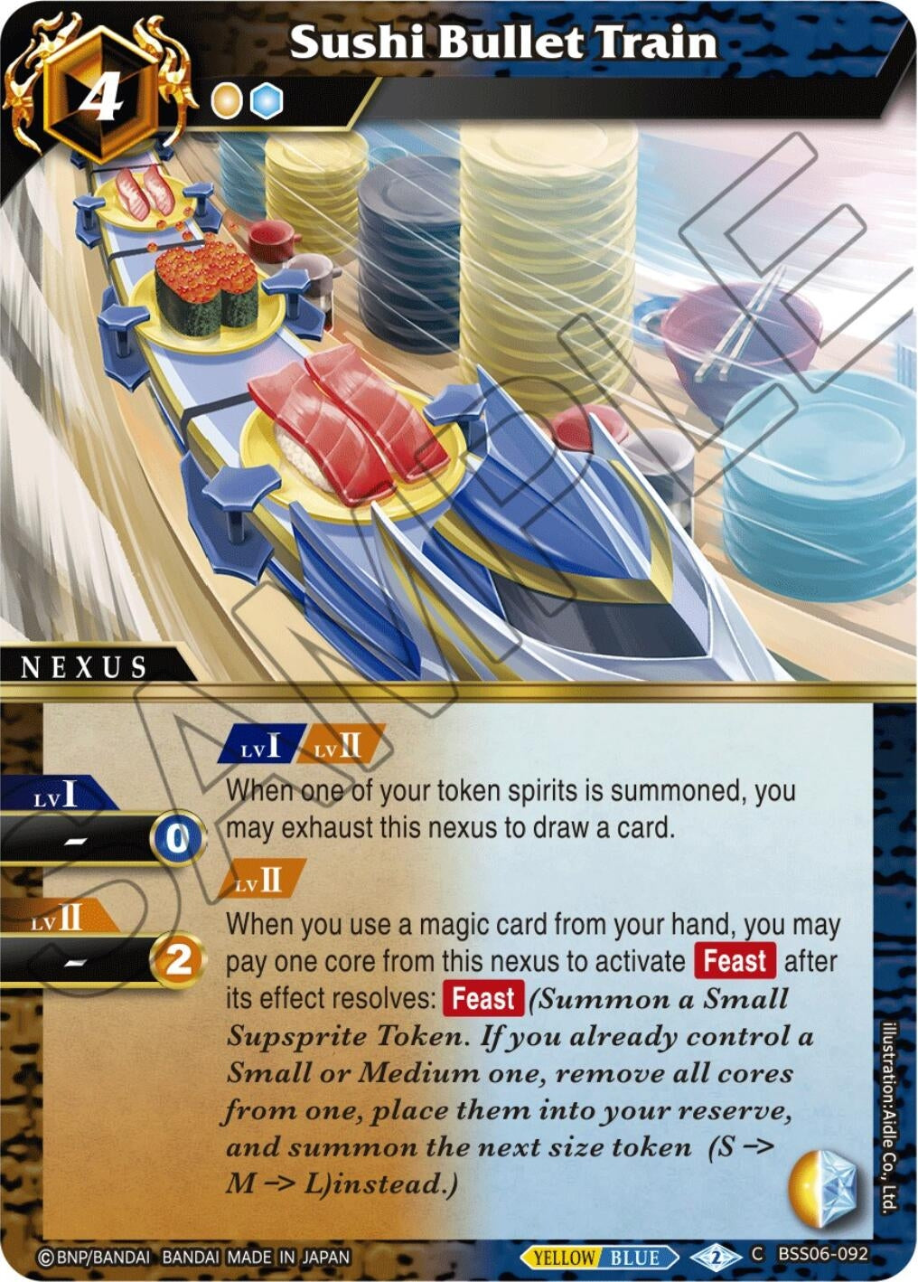 Sushi Bullet Train (6092) [BSS06] - Battle Spirits Saga Single