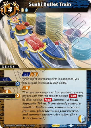 Sushi Bullet Train (6092) [BSS06] - Battle Spirits Saga Single