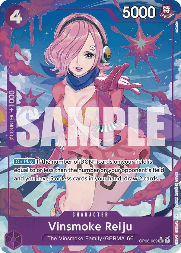 Vinsmoke Reiju (Alternate Art) (6069) (PRB-01) - One Piece Card Game Single