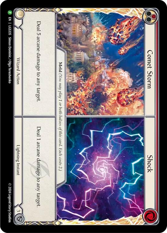 Comet Storm // Shock (335) [PR] - Flesh and Blood TCG Single