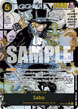 Sabo (Alternate Art) (Manga) (4083) (PRB-01) - One Piece Card Game Single