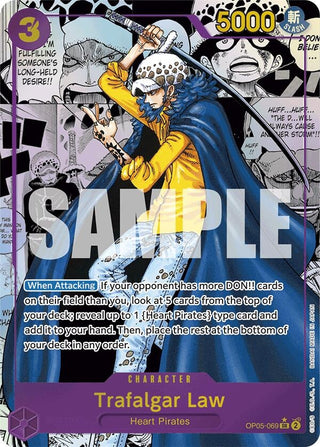 Trafalgar Law (Alternate Art) (Manga) (5069) (PRB-01) - One Piece Card Game Single