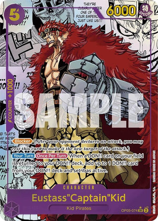 Eustass’Captain’Kid (Alternate Art) (Manga) (5074) (PRB-01) - One Piece Card Game Single