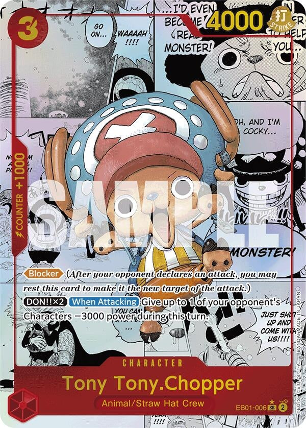 Tony Tony.Chopper (Alternate Art) (Manga) (1006) (PRB-01) - One Piece Card Game Single