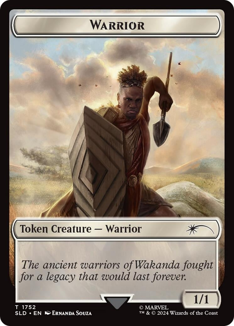 Warrior Token (Rainbow Foil) [SLD] - MTG Single