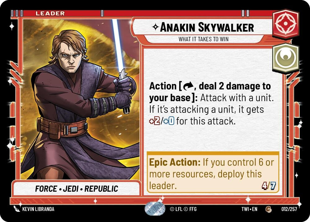 Anakin Skywalker - What it Takes to Win (TOR) - Star Wars: Unlimited Single
