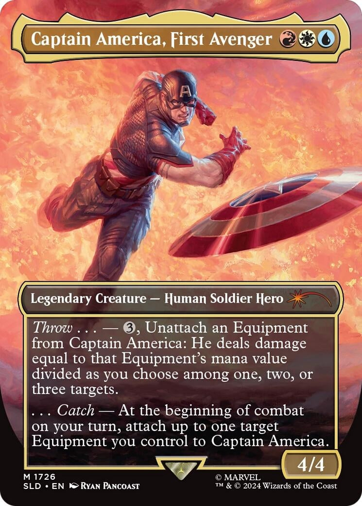Captain America First Avenger (Rainbow Foil) [SLD] - MTG Single