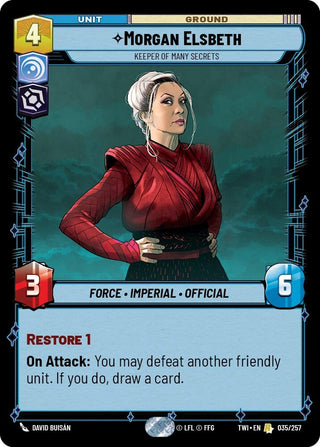 Morgan Elsbeth - Keeper of Many Secrets (TOR) - Star Wars: Unlimited Single