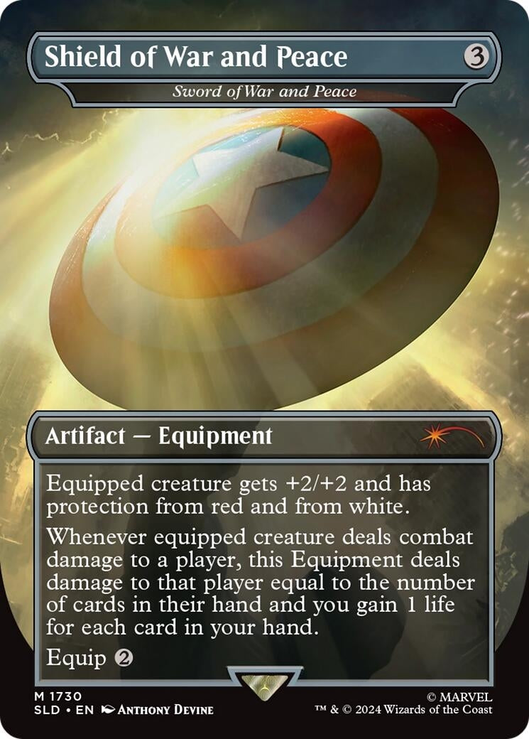 Shield of War and Peace - Sword of War and Peace [SLD] - MTG Single