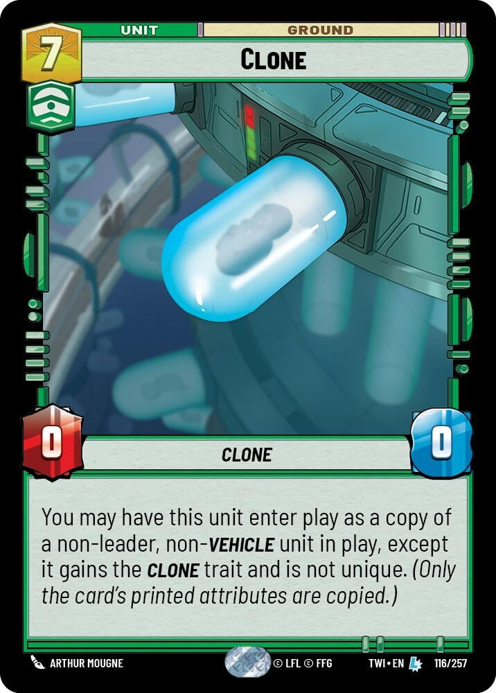 Clone (116) (TOR) - Star Wars: Unlimited Single