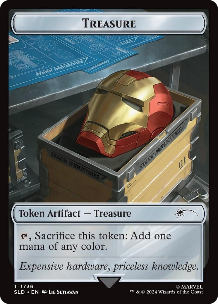 Treasure Token (1736) (1736) [SLD] - MTG Single