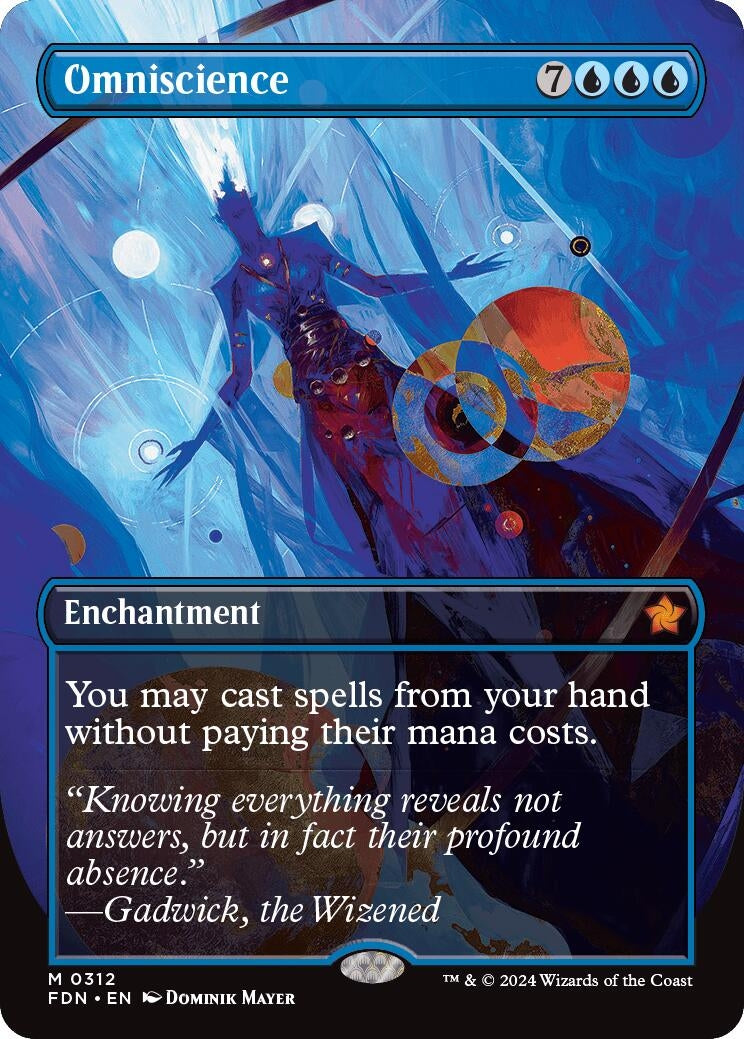 Omniscience (Borderless) (312) [FDN] - MTG Single