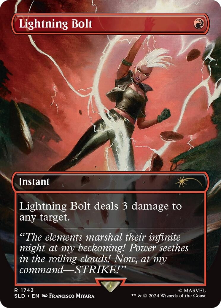 Lightning Bolt (1743) (1743) [SLD] - MTG Single