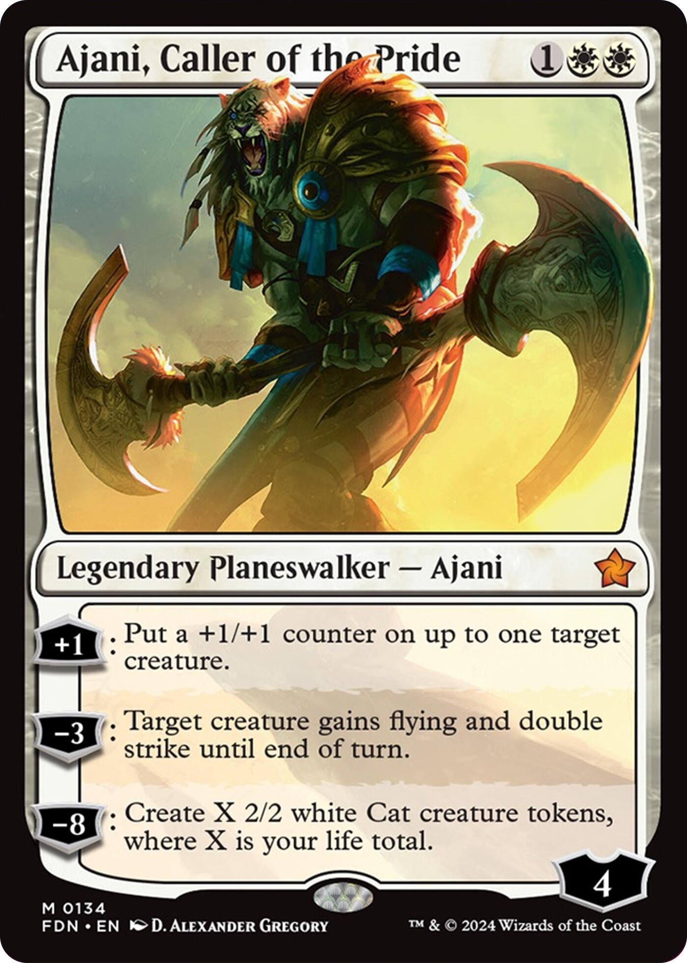 Ajani Caller of the Pride (134) [FDN] - MTG Single