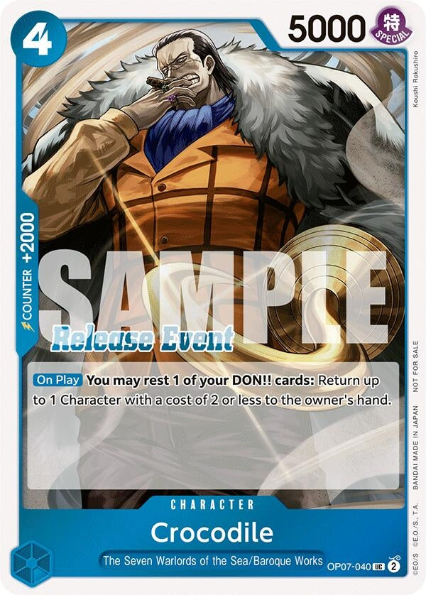 Crocodile (ST15 - ST20 Release Event Winner Pack) (7040) (OP-PR) - One Piece Card Game Single