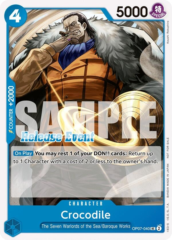 Crocodile (ST15 - ST20 Release Event Pack) (7040) (OP-PR) - One Piece Card Game Single