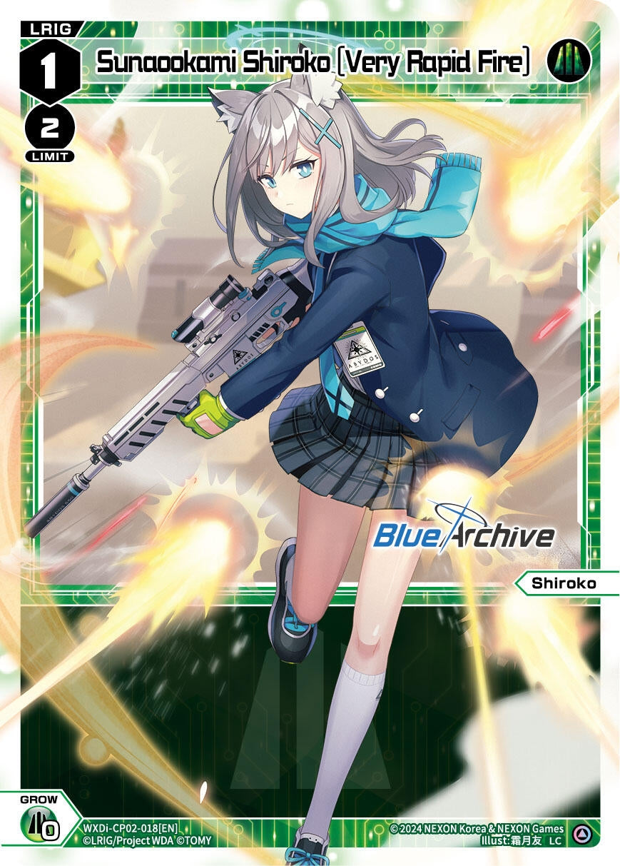 Sunaookami Shiroko [Very Rapid Fire] (2018) [WXDi-CP02] - WIXOSS Single