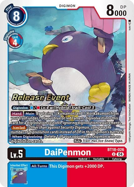 DaiPenmon (18026) [BT18-20_PR] - Digimon Card Game Single