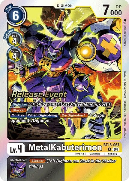 MetalKabuterimon (18067) [BT18-20_PR] - Digimon Card Game Single