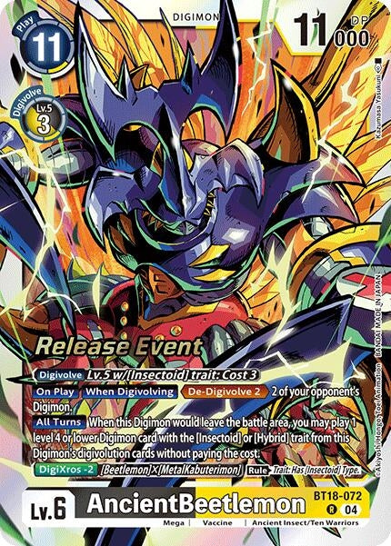 AncientBeetlemon (18072) [BT18-20_PR] - Digimon Card Game Single