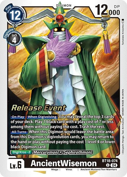 AncientWisemon (18074) [BT18-20_PR] - Digimon Card Game Single
