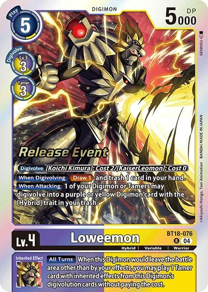 Loweemon (18076) [BT18-20_PR] - Digimon Card Game Single