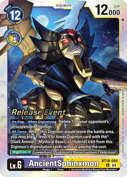 AncientSphinxmon (18084) [BT18-20_PR] - Digimon Card Game Single