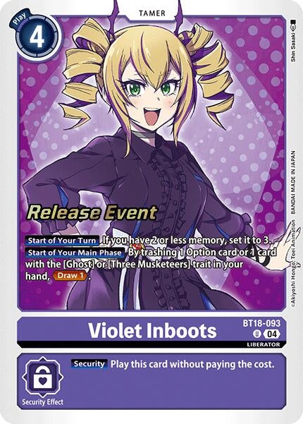 Violet Inboots (18093) [BT18-20_PR] - Digimon Card Game Single