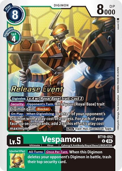 Vespamon (19052) [BT18-20_PR] - Digimon Card Game Single