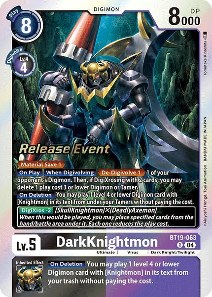 DarkKnightmon (19063) [BT18-20_PR] - Digimon Card Game Single