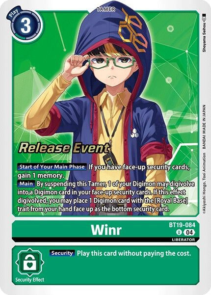 Winr (19084) [BT18-20_PR] - Digimon Card Game Single