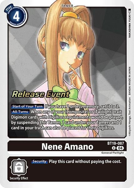 Nene Amano (19087) [BT18-20_PR] - Digimon Card Game Single