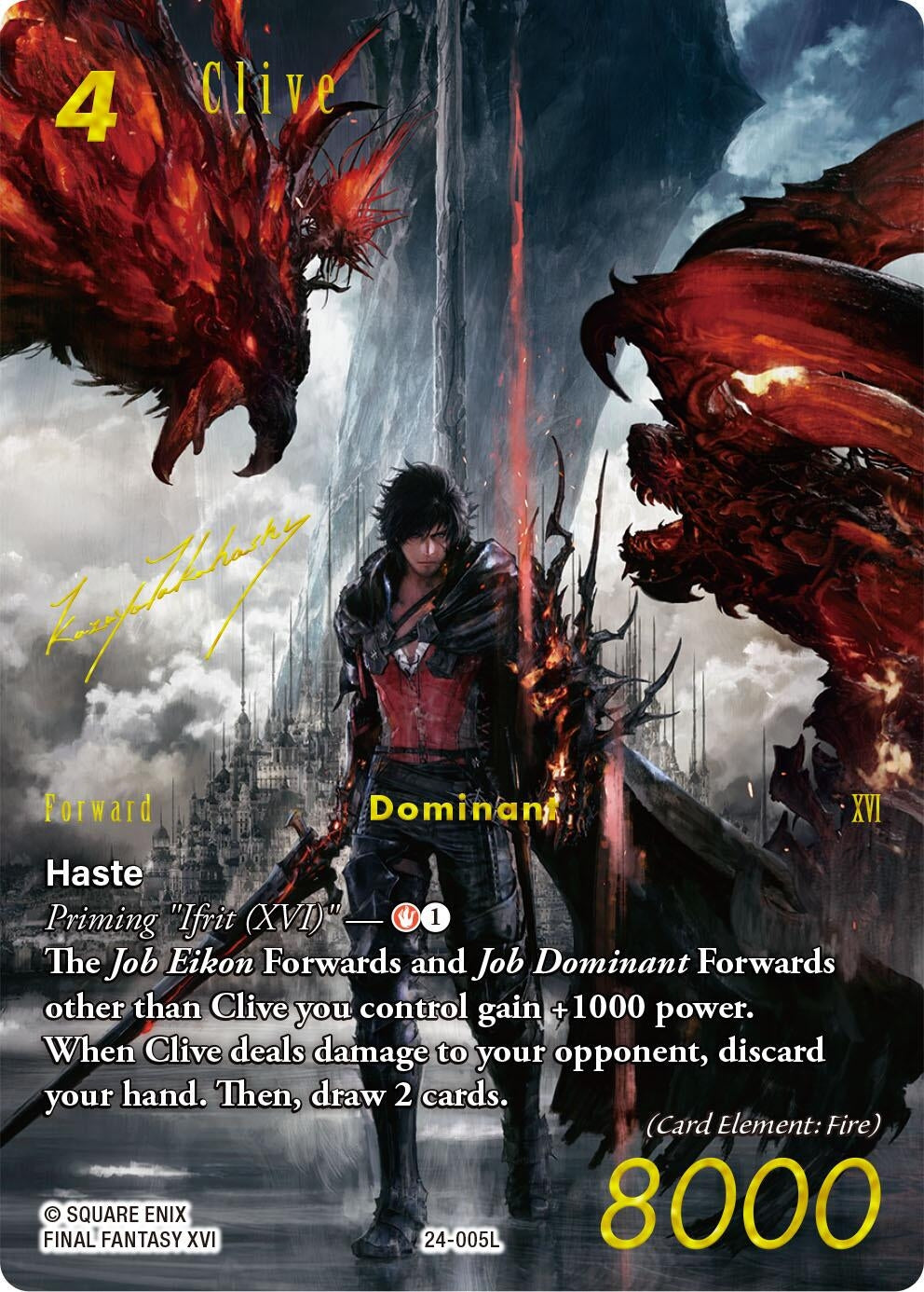 Clive (Full Art Signature) (24) [24] - Final Fantasy TCG Single