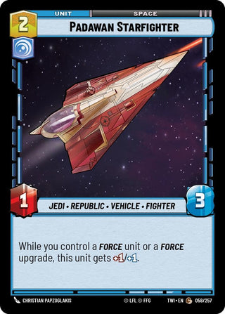Padawan Starfighter (058/257) [Twilight of the Republic] - Star Wars: Unlimited Single