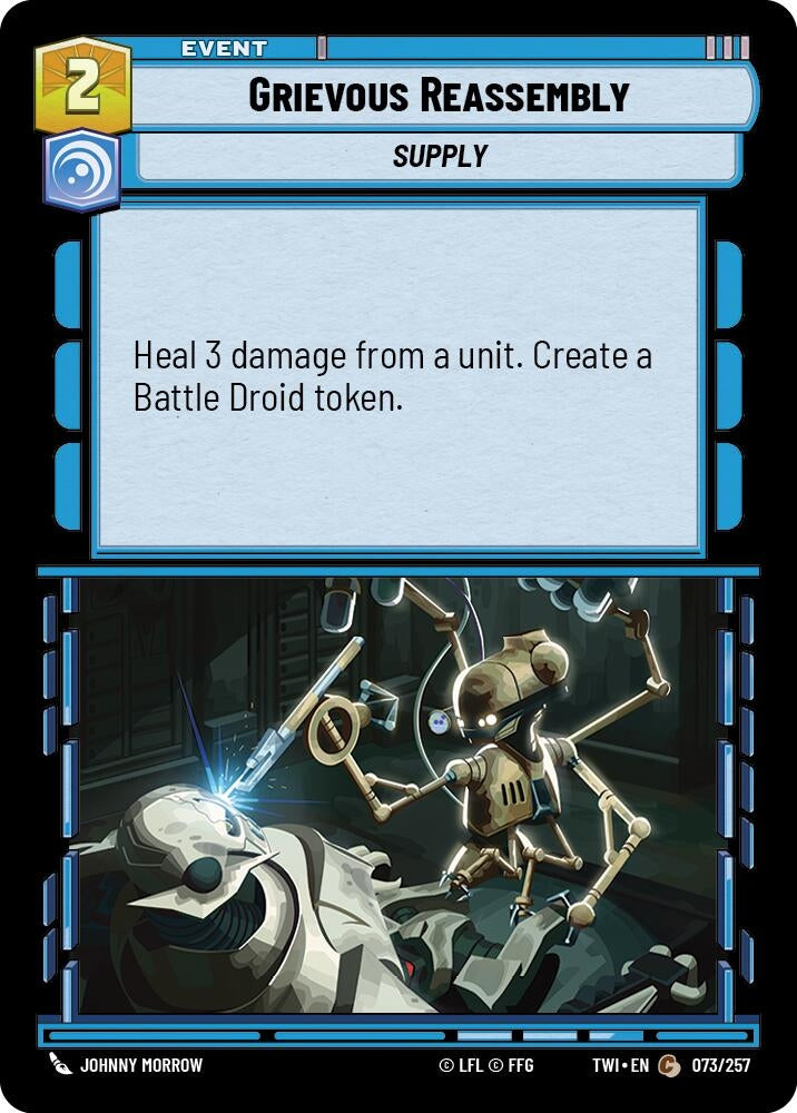 Grievous Reassembly (73) (TOR) - Star Wars: Unlimited Single