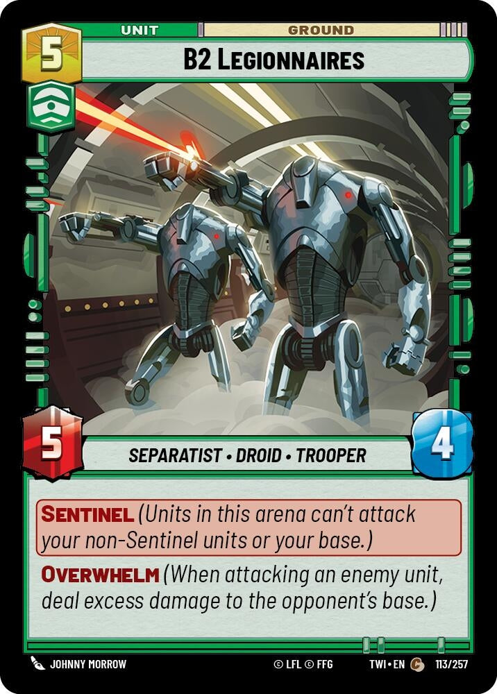 B2 Legionnaires (113) (TOR) - Star Wars: Unlimited Single
