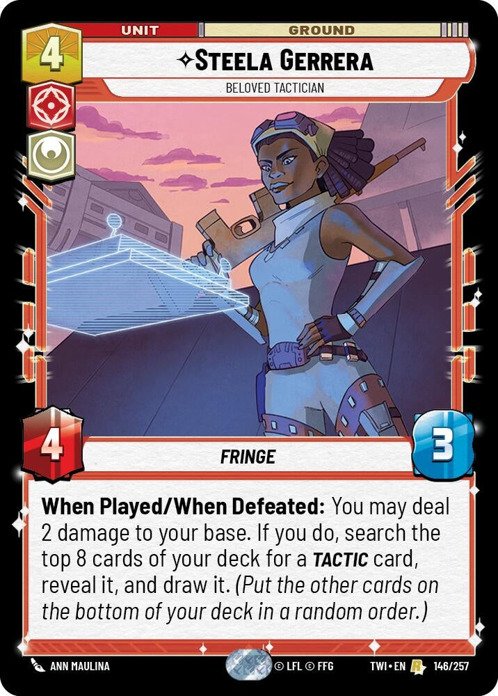 Steela Gerrera - Beloved Tactician (146) (TOR) - Star Wars: Unlimited Single