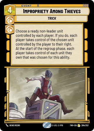Impropriety Among Thieves (204) (TOR) - Star Wars: Unlimited Single