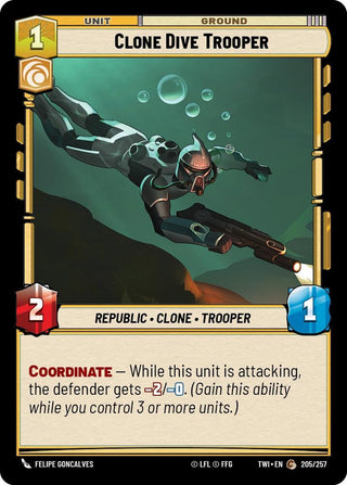 Clone Dive Trooper (205) (TOR) - Star Wars: Unlimited Single