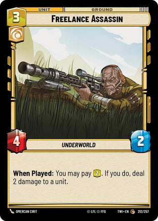 Freelance Assassin (212) (TOR) - Star Wars: Unlimited Single