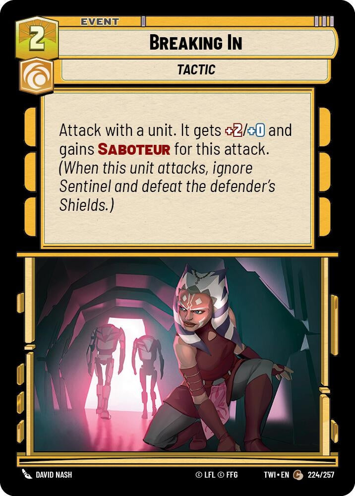 Breaking In (224) (TOR) - Star Wars: Unlimited Single